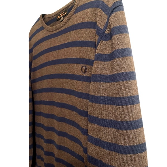 NWOT Rare Vintage Ben Sherman Blue and Brown Striped Sweater. Men’s Size 2XL - Picture 2 of 6
